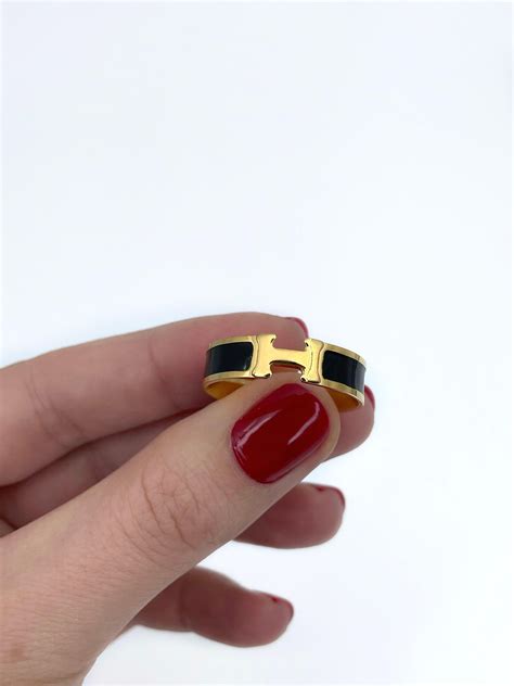 hermes clic h ring price|Hermes enamel h bracelet instructions.